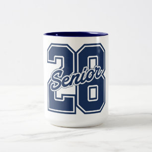 Abschlussklasse 2026 Senior Stolz-Typografie Zweifarbige Tasse