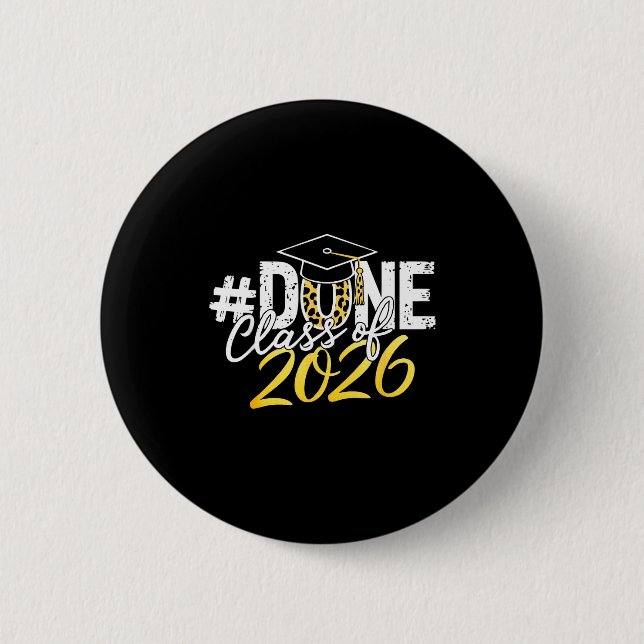 Abschlussklasse 2026 Senioren-Abschluss letzter Ta Button (Vorderseite)