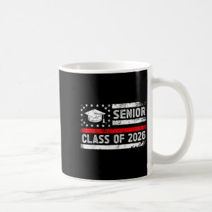 Abschlussklasse 2026 Senioren amerikanische Flagge Kaffeetasse