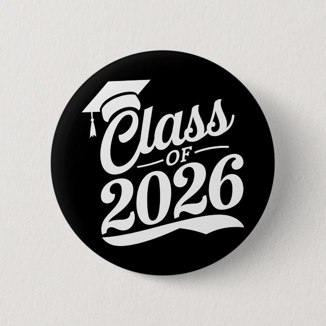 Abschlussklasse 2026 Stolzer Absolvent Abschlussfe Button (Vorderseite)