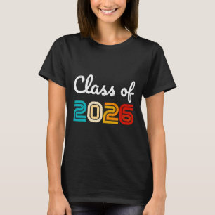 Abschlussklasse 2026 T-Shirt Vintage-Abschluss Sch