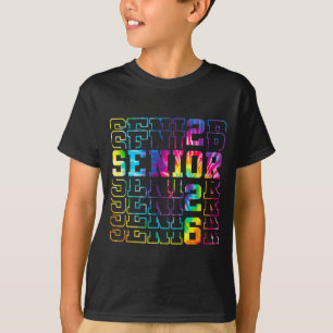 Abschlussklasse 2026 Tie-Dye-Abschluss College T-Shirt