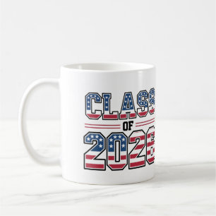 Abschlussklasse 2026 USA-Flagge Abschlussfeier Kaffeetasse