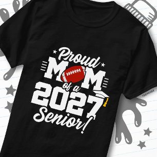 Abschlussklasse 2027 Abitur Fußball Stolz Mama T-Shirt