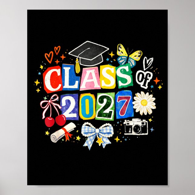 Abschlussklasse 2027 Abschlussfeier endlich vorbei Poster (Vorne)