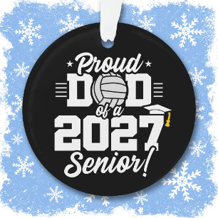 Abschlussklasse 2027 Absolvent Volleyball Stolzer Ornament