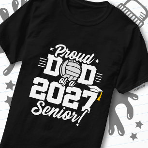 Abschlussklasse 2027 Absolvent Volleyball Stolzer  T-Shirt