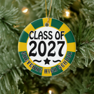 Abschlussklasse 2027 Foto-Abschluss Keramik Ornament