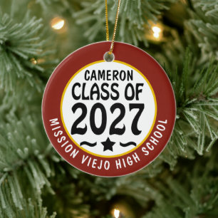 Abschlussklasse 2027 Foto-Abschlussfeier Keramik Ornament