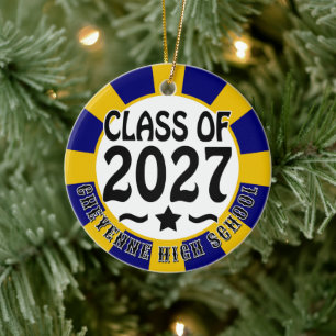 Abschlussklasse 2027 Foto-Abschlussfeier Keramik Ornament