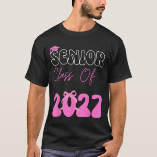 Abschlussklasse 2027 Senior 2027 Coquette Rosa Sch T-Shirt