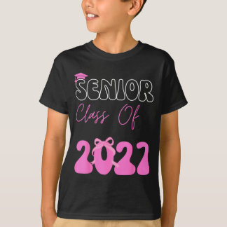 Abschlussklasse 2027 Senior 2027 Coquette Rosa Sch T-Shirt
