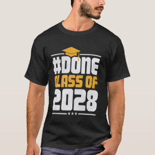 Abschlussklasse 2028 Abschluss Absolvent Oberstufe T-Shirt
