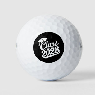 Abschlussklasse 2028 Stolzer Absolvent Abschlussfe Golfball