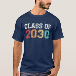 Abschlussklasse 2030 Abschluss Retro Vintage Gesch T-Shirt