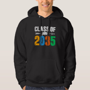 Abschlussklasse 2035 Erster Schultag Abschlussfeie Hoodie