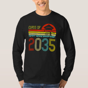Abschlussklasse 2035 Kindergarten Absolvent Wachse T-Shirt