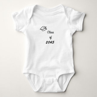 Abschlussklasse 2045 mit Absolventenmütze Baby-Bod Baby Strampler