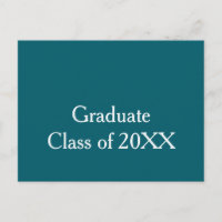 Abschlussklasse 20XX Türkis Gratulation Jahrname