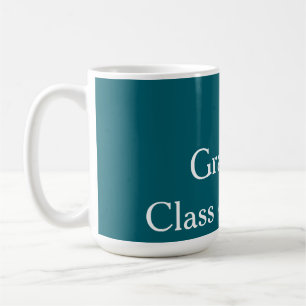 Abschlussklasse 20XX Türkis Herzlichen Glückwunsch Kaffeetasse