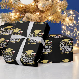 Abschlussklasse der 8. Klasse 2025 Abiturient Abit Geschenkpapier