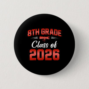 Abschlussklasse der 8. Klasse von 2026 Absolvent S Button