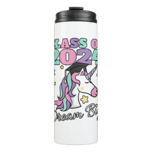 Abschlussklasse Mädchen 2024 Magischer Einhorn-Abs Thermosbecher