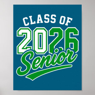 Abschlussklasse Senior Back School Poster