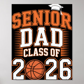Abschlussklasse Senior Dad Cl von 2026 Absolvent B Poster