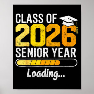 Abschlussklasse Senior Loading Senior Graduation Poster