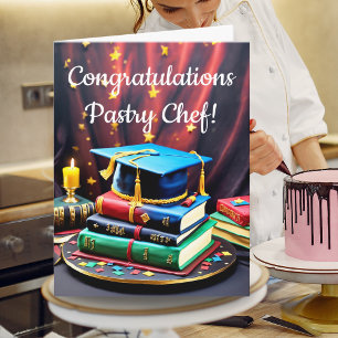 Abschlusskuchen für einen Pastry-Chef Karte