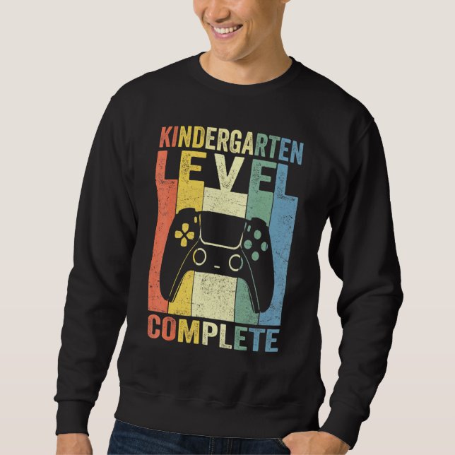 Abschlusslevel für den Kindergarten Videospiel  Sweatshirt (Vorderseite)
