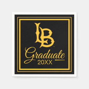 Abschlusslogo der Long Beach State Serviette