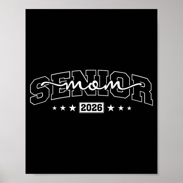 Abschlussmutter 2026 Stolzmutter eines Abschlussja Poster (Vorne)