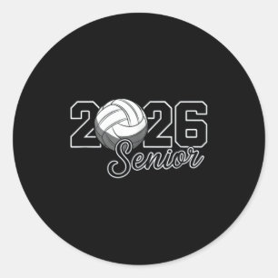 Abschlussmutter 2026 Volleyball Abitur Runder Aufkleber