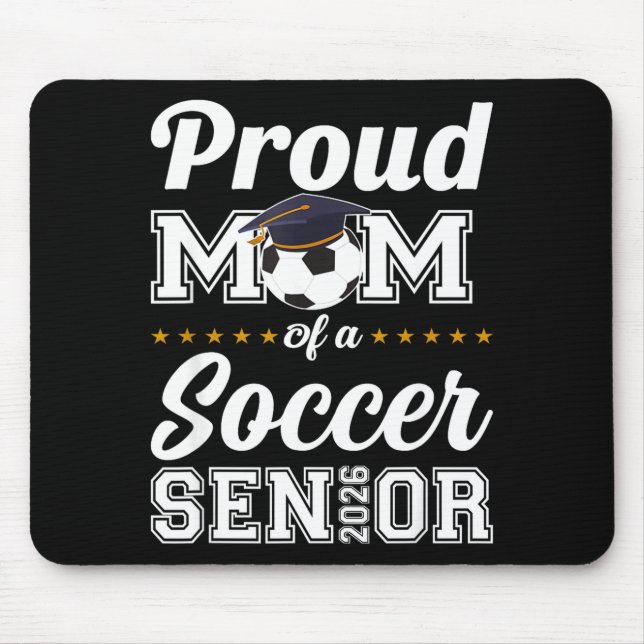 Abschlussmutter Klasse 2026 Fußballmutti-Abschluss Mousepad (Vorne)