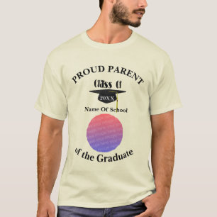 Abschlussmütze für stolze Eltern personalisiertes  T-Shirt