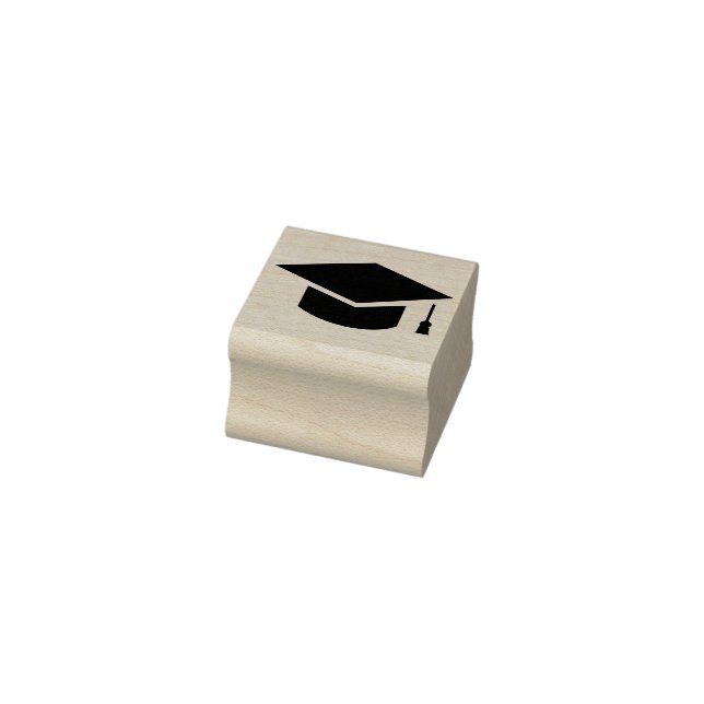Abschlussmütze Graduiertenkappe Symbol  Gummistempel (Stempel)
