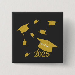 Abschlussmütze Klasse 2025 Button
