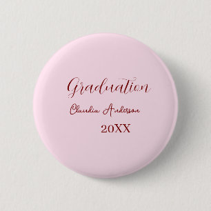 Abschlussname Klasse 20XX Mauve-Kalligrafie co Button