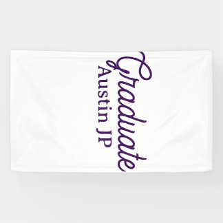 Abschlussname lila einfach minimal stilvoll Anruf Banner