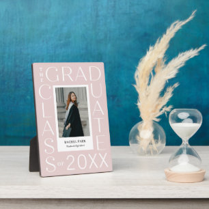 Abschlussplakette EDITIERBARE FARBE Letter Frame Fotoplatte