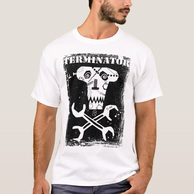 Abschlussprogrammschädelentwurf T-Shirt (Vorderseite)