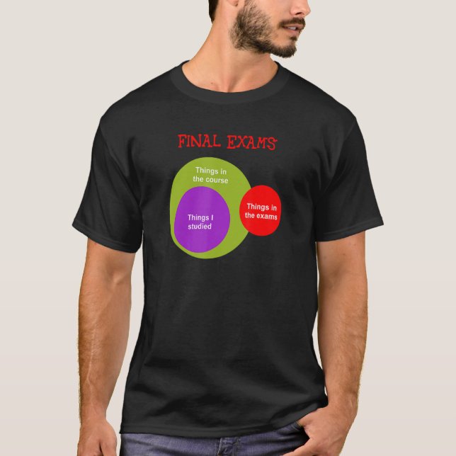 Abschlussprüfungen, aber True Venn-Diagramm T-Shirt (Vorderseite)