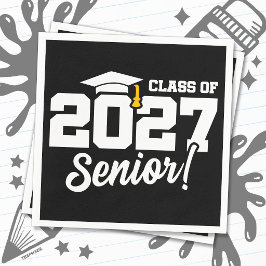 Abschlussstolz Abschlussjahr Abiturklasse 2027 Serviette