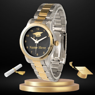 Abschlussuhr, Personalisierte Abschlussgeschenke Armbanduhr