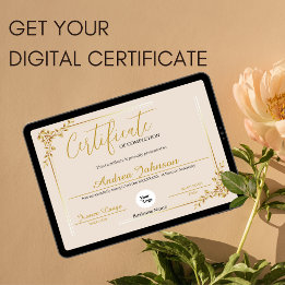 Abschlusszertifikat Auszeichnungen Script Golden Poster