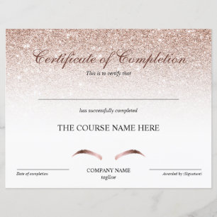 Abschlusszertifikat "Brows Courses"