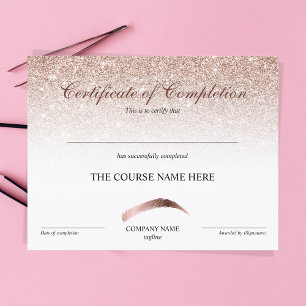 Abschlusszertifikat "Brows Courses"