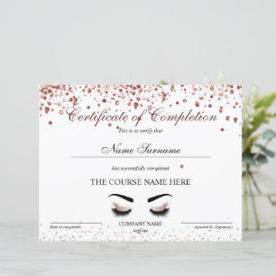 Abschlusszertifikat "Brows Lash Course"